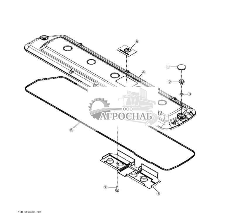 1144 Крышка клапанного механизма 